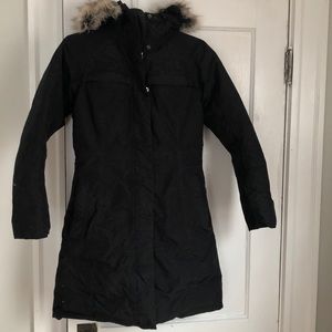 The North Face women’s black winter parka